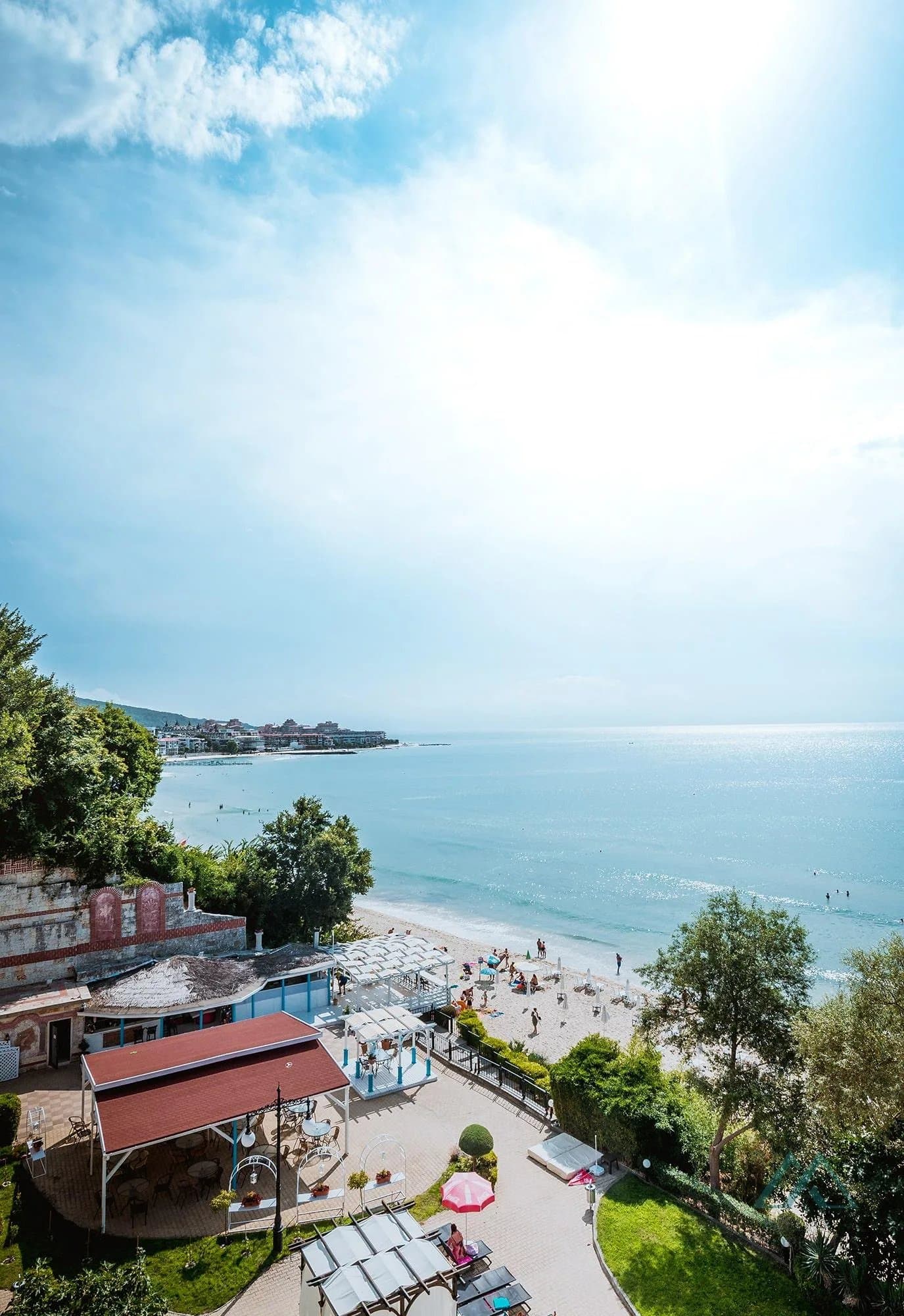 Prostorné apartmány 2+kk s výhledem na moře, luxusní 4* komplex Tiva Del Mar, první řada u moře, Sveti Vlas, Bulharsko - foto 42