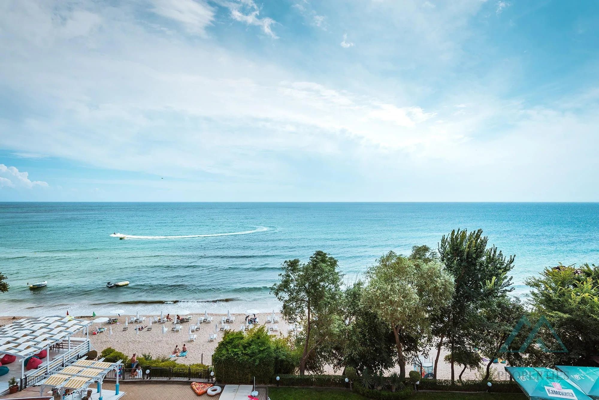 Prostorné apartmány 2+kk s výhledem na moře, luxusní 4* komplex Tiva Del Mar, první řada u moře, Sveti Vlas, Bulharsko - foto 54