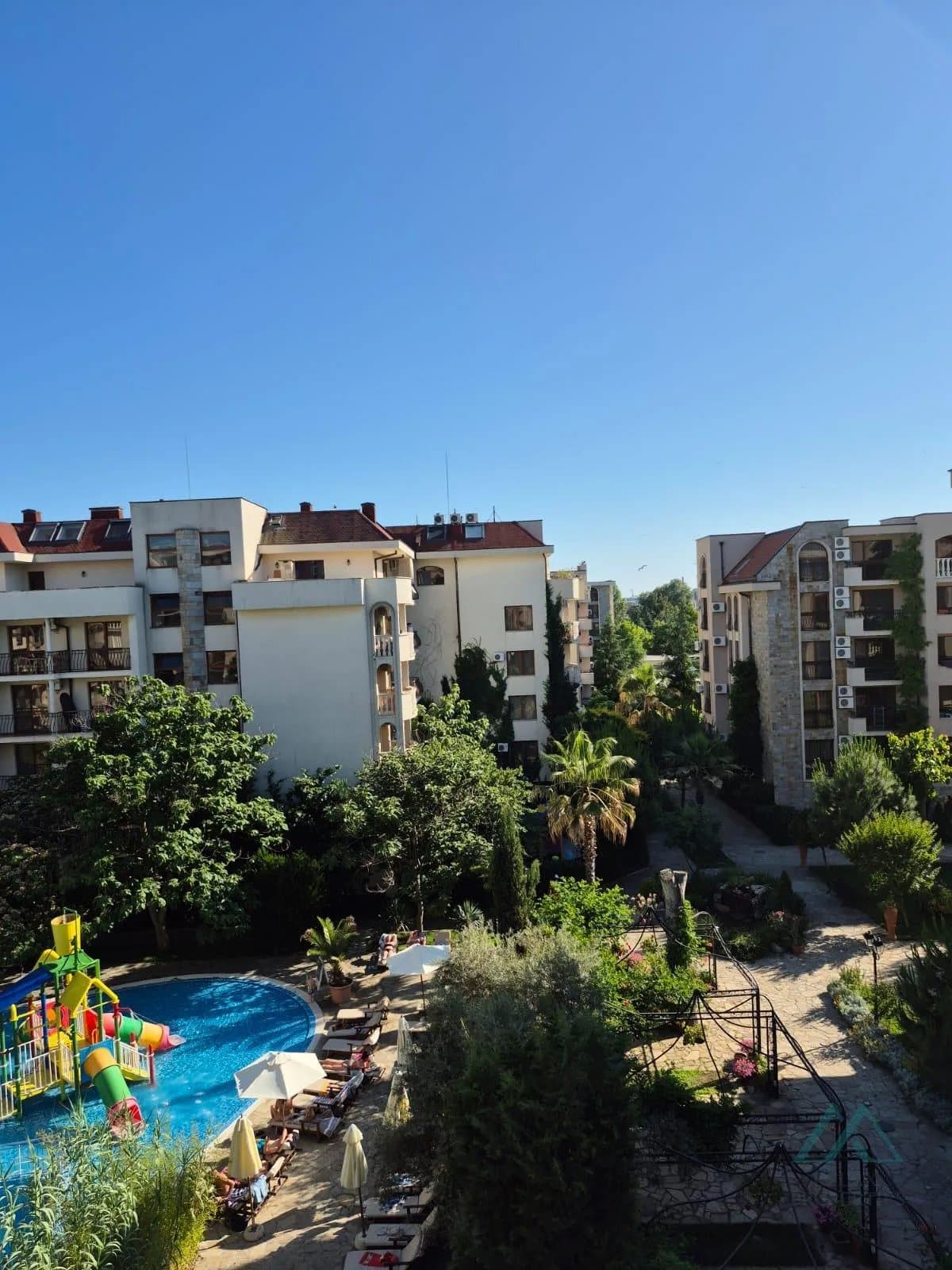 2pokojový apartmán s výhledem na bazén, 4* Cascadas Family Resort, Slunečné pobřeží, Bulharsko - foto 25