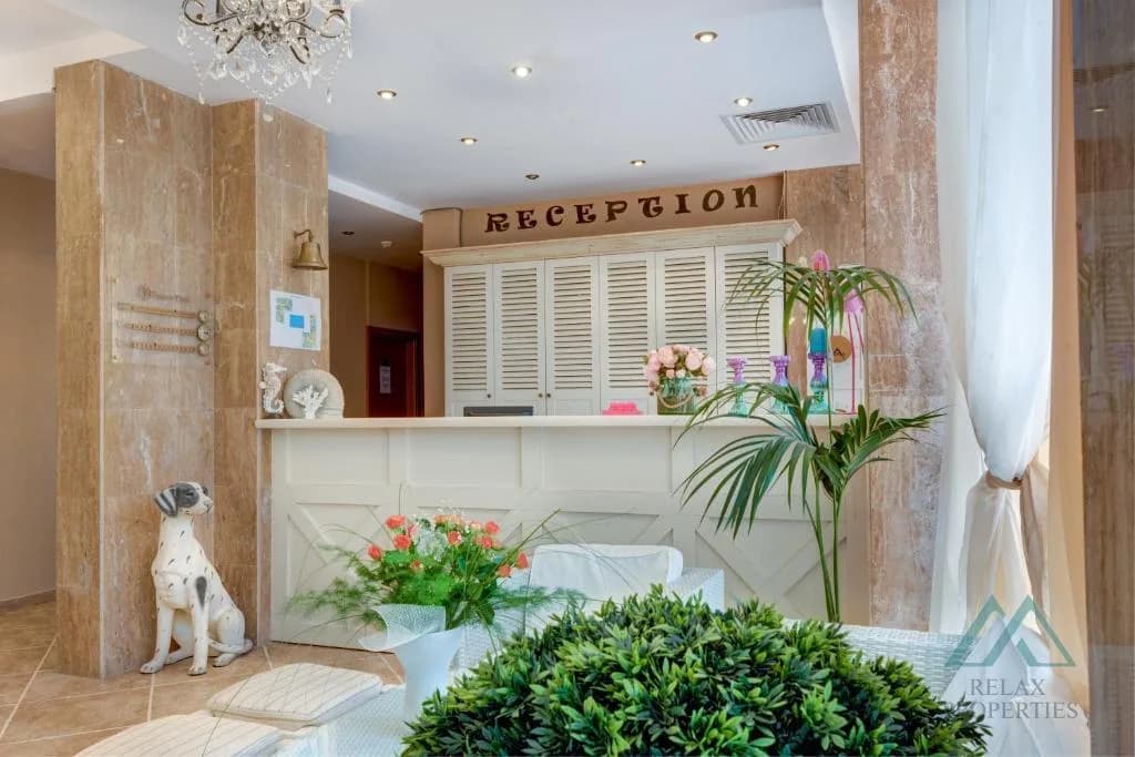 Veľký 48m2 apartmán s výhľadom na bazén v komplexe Dawn Park, Slnečné pobrežie. - foto 22