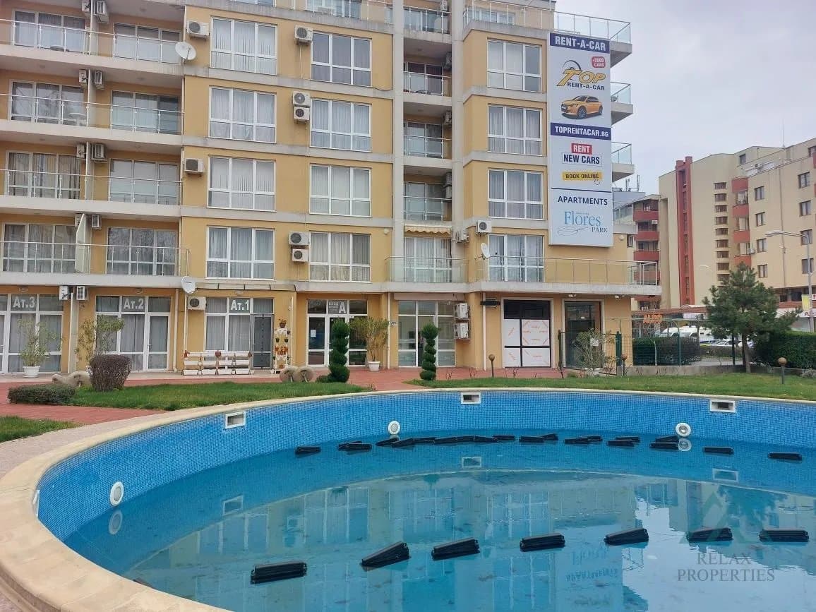 Prostorný 2-pokojový apartmán s terasou, komplex Flores Park, Slunečné pobřeží - jen 300 m od pláže, Bulharsko - foto 3