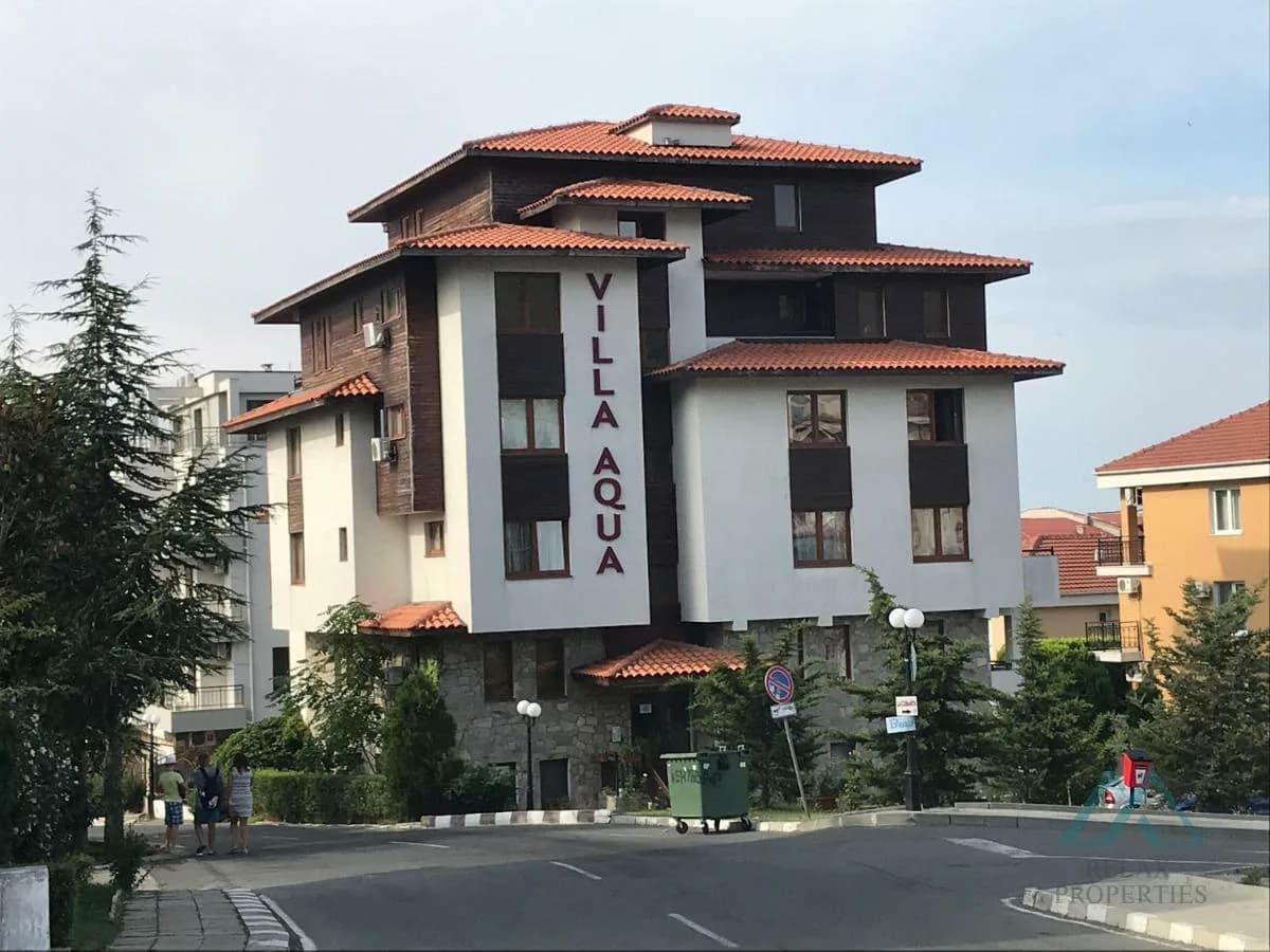 2-izbový apartmán s výhľadom na more, len 150m od pláže, Villa Aqua, Sveti Vlas, Bulharsko - foto 28