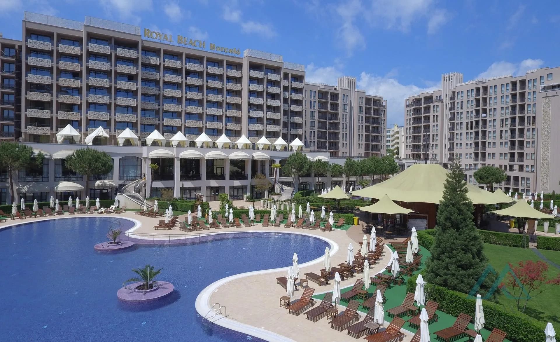 Priestranný apartmán s výhľadom na bazén, Barceló Royal Beach, prvá línia pri mori, Slnečné pobrežie - foto 9