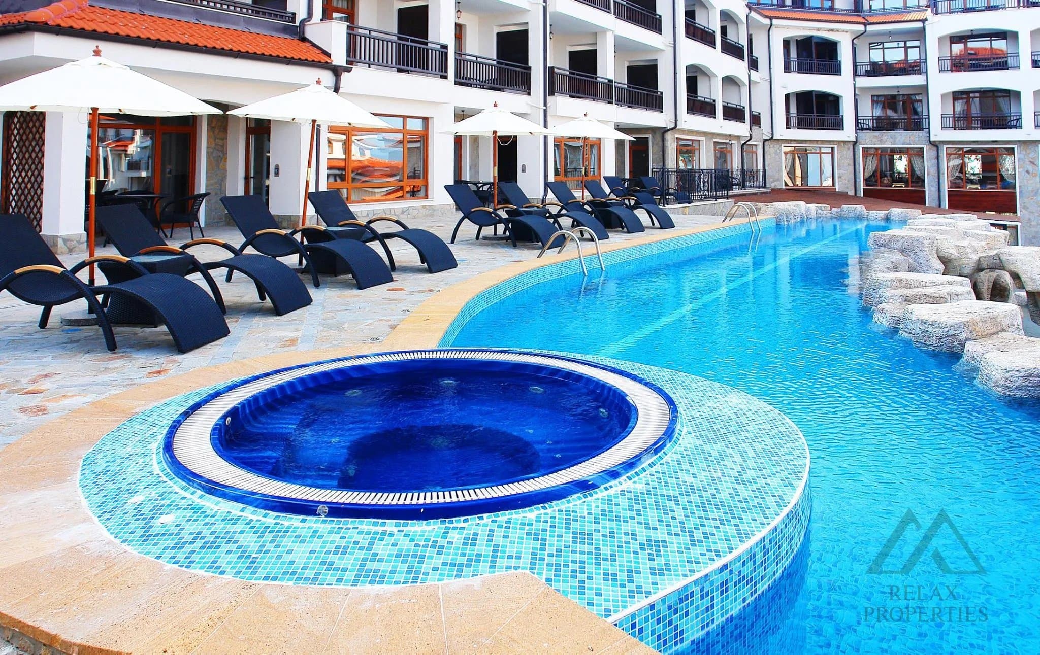 Luxusní apartmán se 2 ložnicemi u moře ve Vineyards SPA Resort, Aheloy - Bulharsko, 102 m² - foto 33