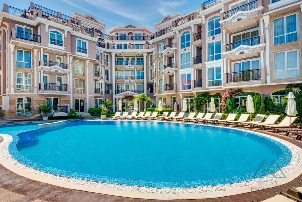 Novostavba - studio v luxusním komplexu Izida Palace 2, 500 m od moře, Slunečné pobřeží - foto 1