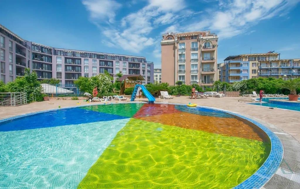 Prostorné studio s balkonem jen 300 m od pláže - Sun City 1, Slunečné pobřeží - foto 20