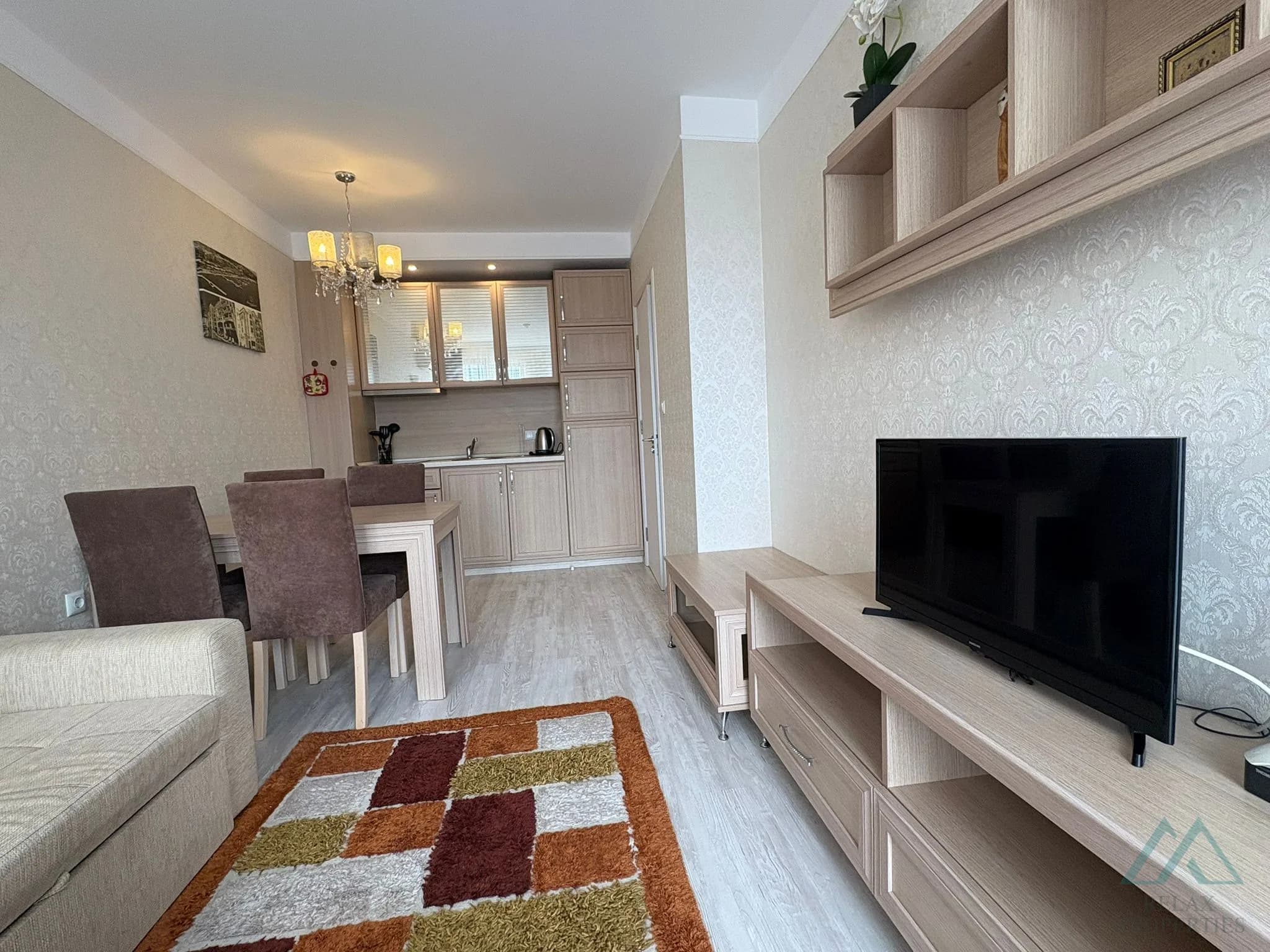 Novostavba! 2 pokojový apartmán 48 m² v Harmony Suites 11, Grand Resort, 600 m od pláže, Slunečné pobřeží - foto 9