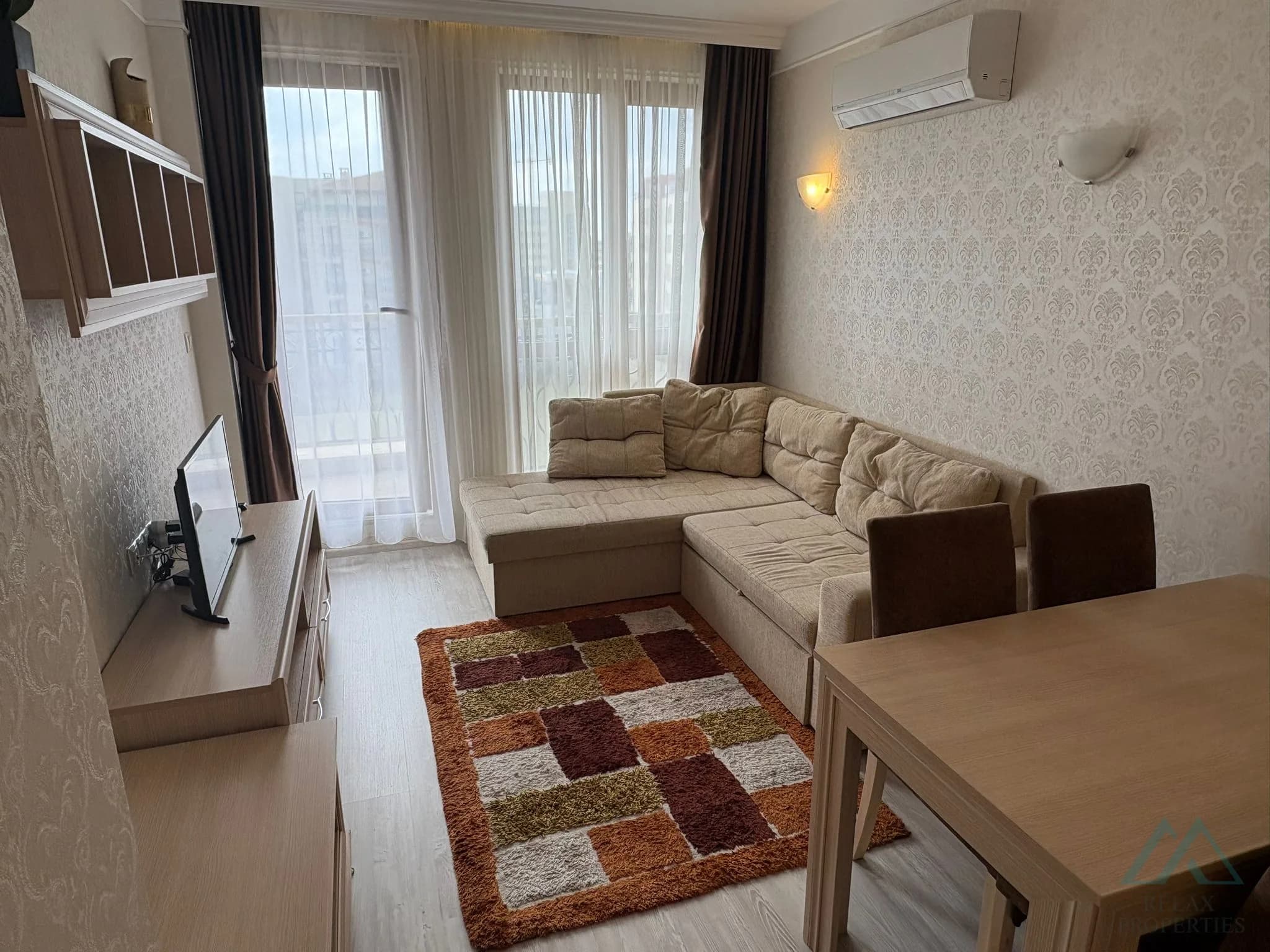 Novostavba! 2 pokojový apartmán 48 m² v Harmony Suites 11, Grand Resort, 600 m od pláže, Slunečné pobřeží - foto 12