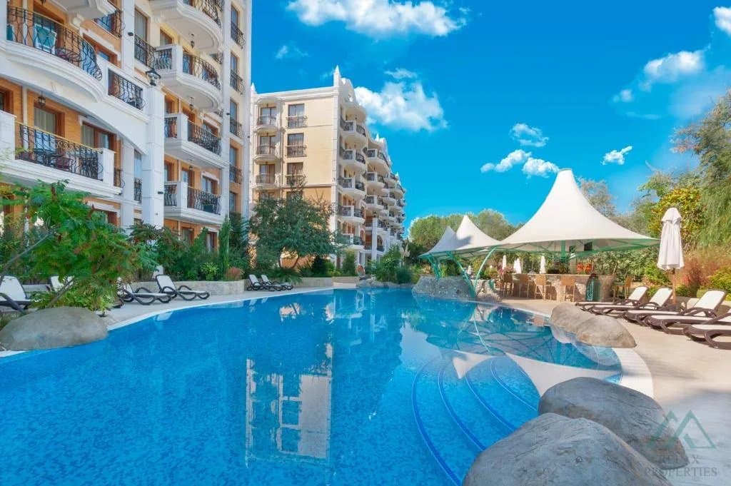 Novostavba! 2 pokojový apartmán 48 m² v Harmony Suites 11, Grand Resort, 600 m od pláže, Slunečné pobřeží - foto 23