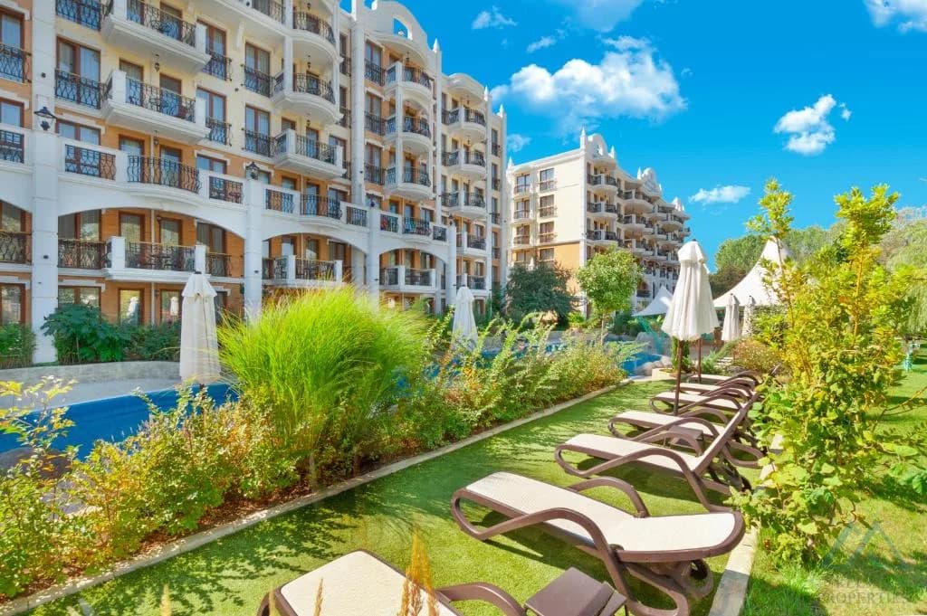 Novostavba! 2 pokojový apartmán 48 m² v Harmony Suites 11, Grand Resort, 600 m od pláže, Slunečné pobřeží - foto 32