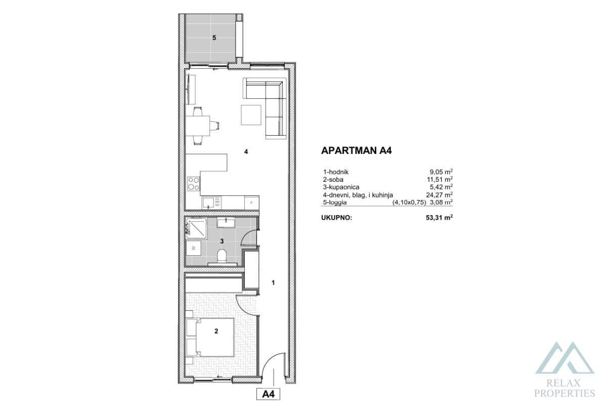 apartmán se 1 ložnicemi a lodžií u moře - Čiovo, Dalmácie, jen 110 m od pláže - foto 20