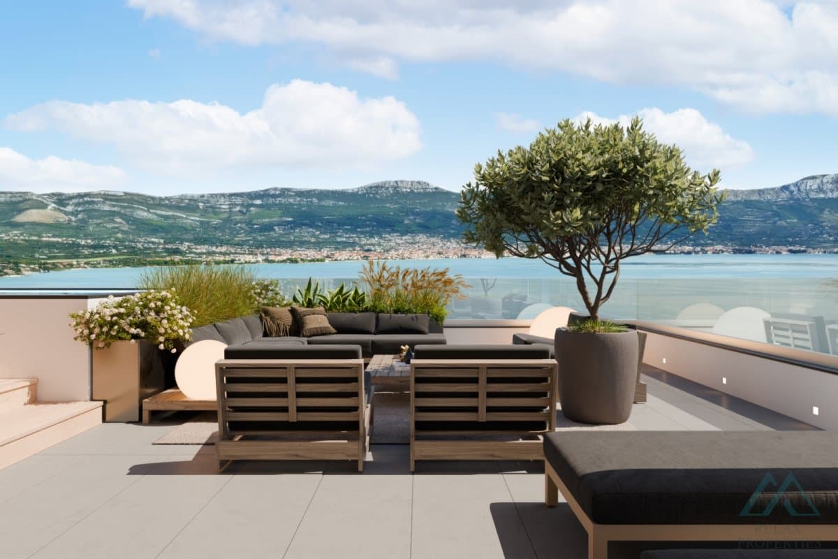 Luxusní penthouse s výhledem na moře a střešní terasou - Čiovo, Dalmácie - foto 1