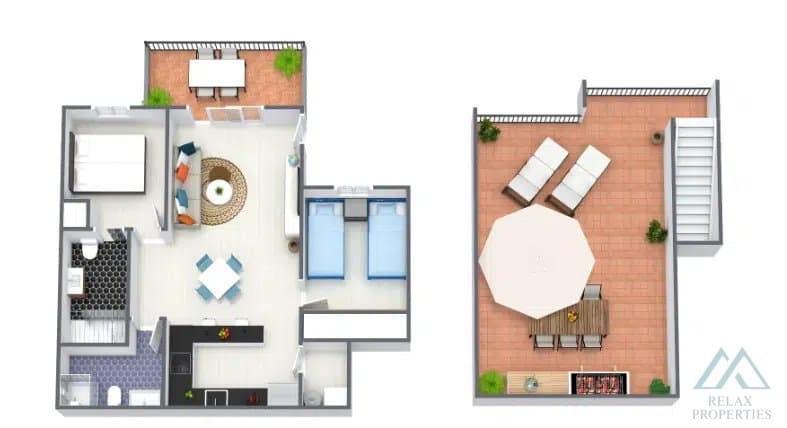 apartmán se 3 ložnicemi v nejvyšším patře, s panoramatickým výhledem na moře, 74 m², v Azul Beach, La Mata, exkluzivní nabídka - foto 30