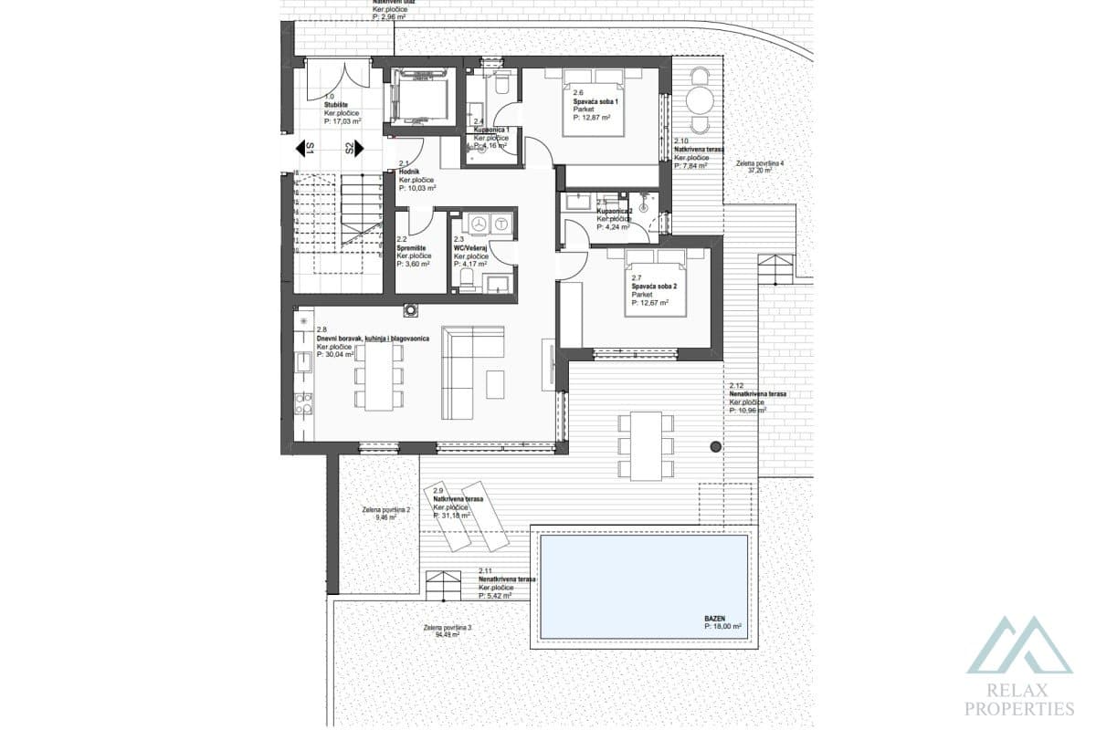 Luxusní apartmán v novostavbě s bazénem - Vodice, Dalmácie - foto 7