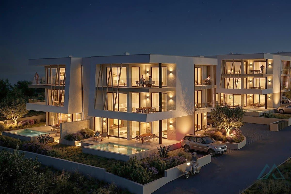 Luxusní apartmán v novostavbě s bazénem - Vodice, Dalmácie - 1