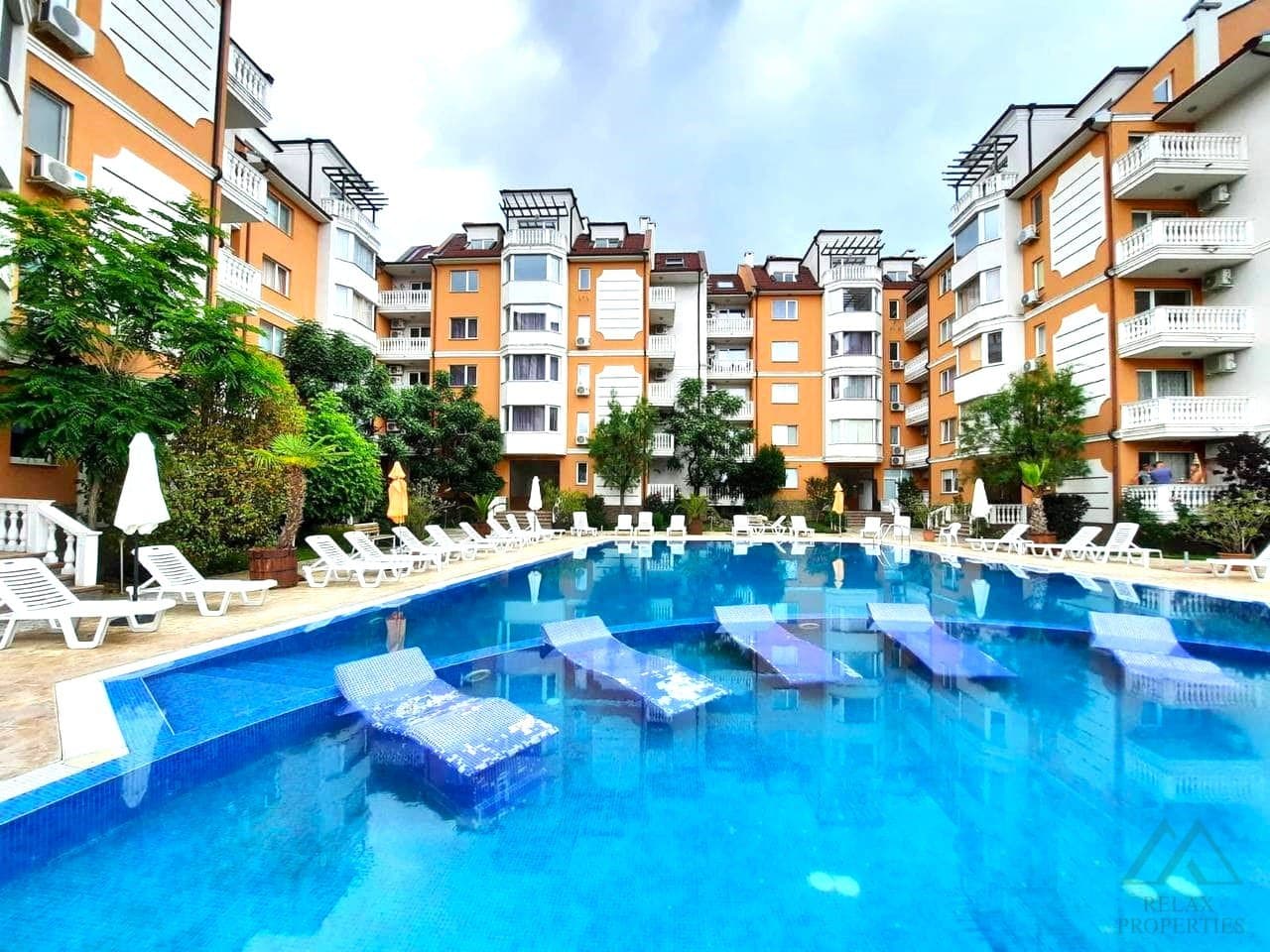 apartmán 2+kk v Sea Diamond, Slunečné pobřeží, 530 m od pláže Cacao - 1