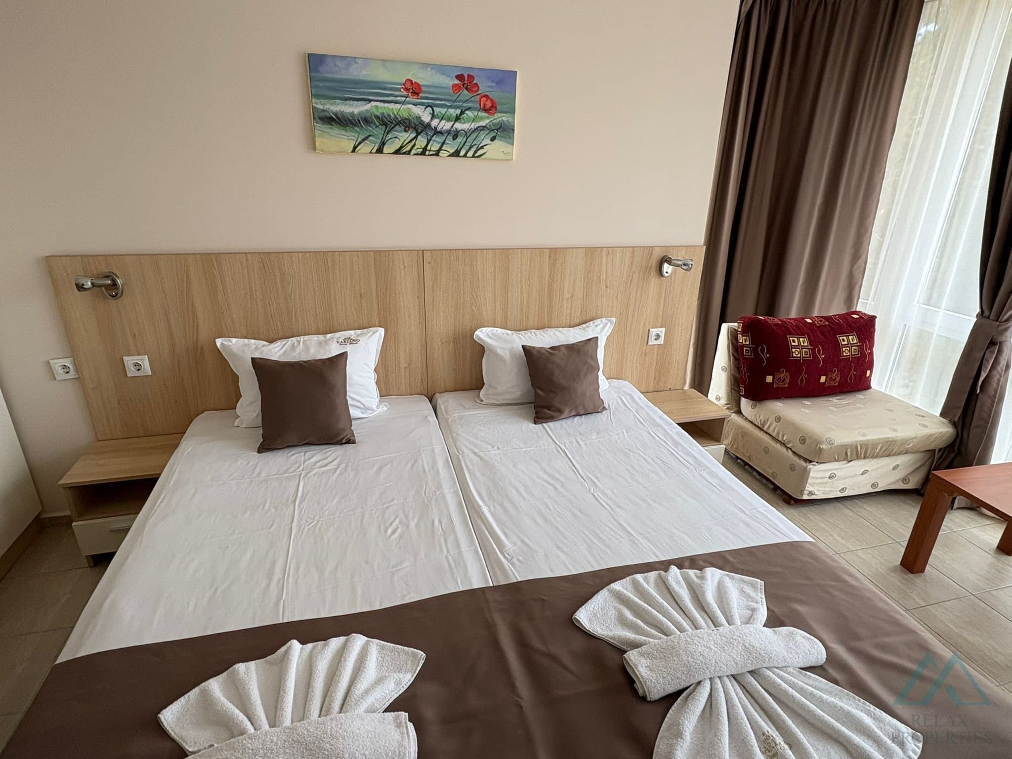 3+kk apartmán s výhledem na bazén - Hotel Karlovo, Slunečné pobřeží, jen 150 m od pláže - foto 21