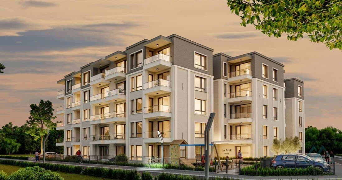 Nová budova na splátky! 2+kk apartmán, komplex La Mer House, Ravda - 1