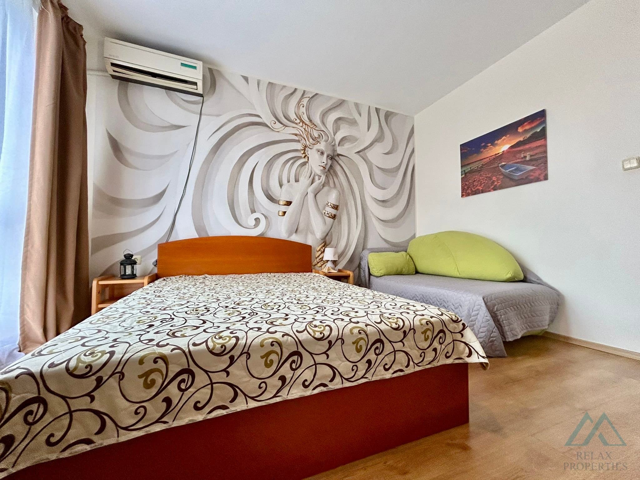 Prostorné studio 50 m², komplex Flores Park, jen 300 m od pláže, Slunečné pobřeží - foto 9