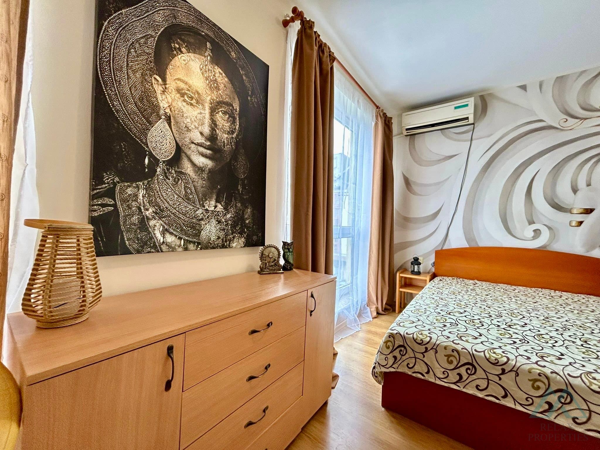 Prostorné studio 50 m², komplex Flores Park, jen 300 m od pláže, Slunečné pobřeží - foto 10