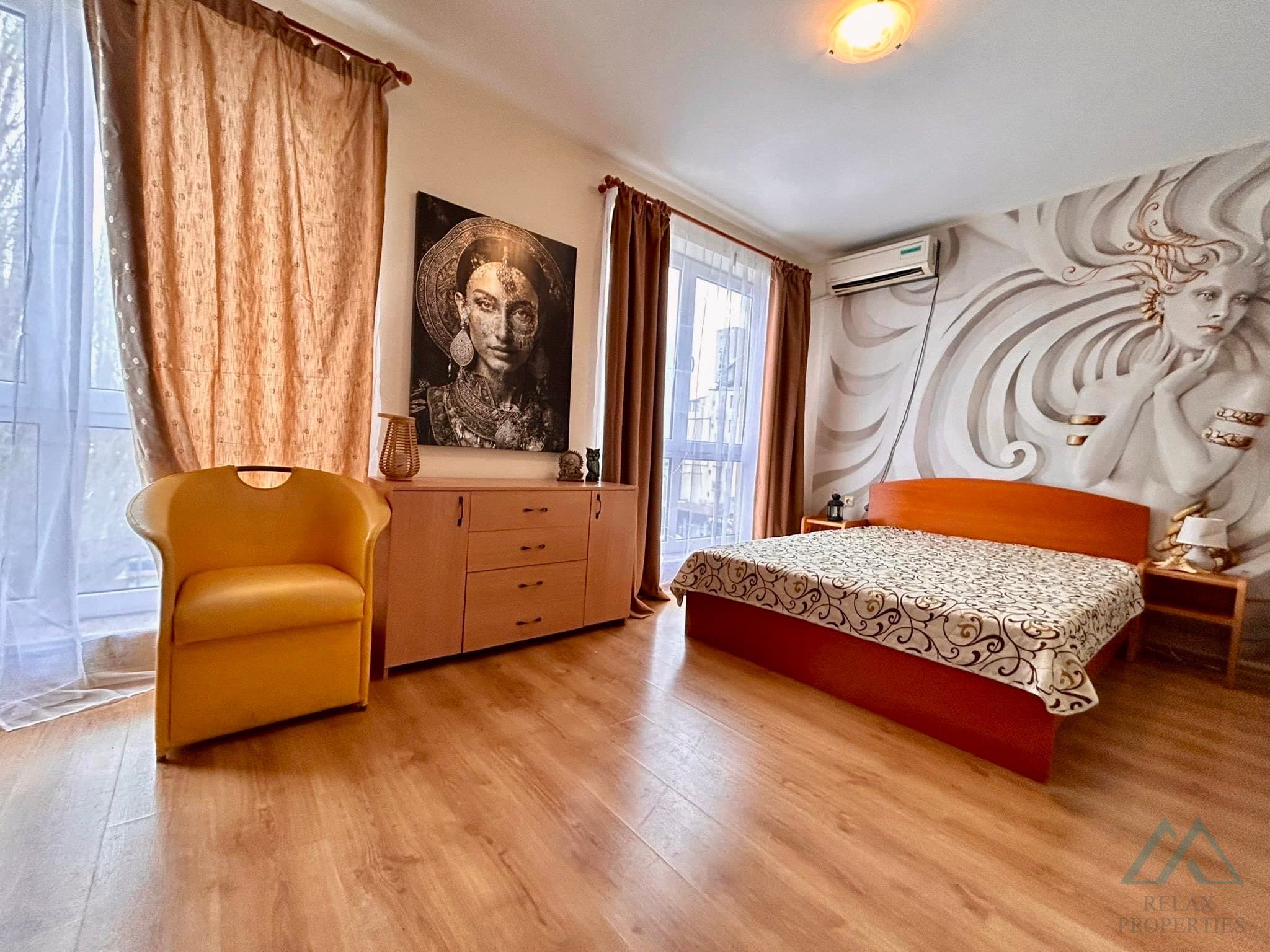 Prostorné studio 50 m², komplex Flores Park, jen 300 m od pláže, Slunečné pobřeží - foto 8