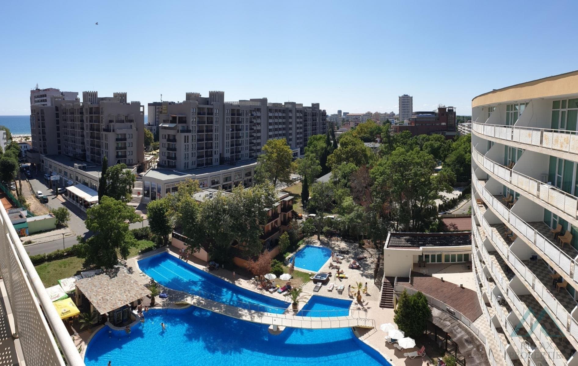 Apartmán s výhledem na moře a bazén, 200 m od pláže - Slunečné pobřeží - foto 24