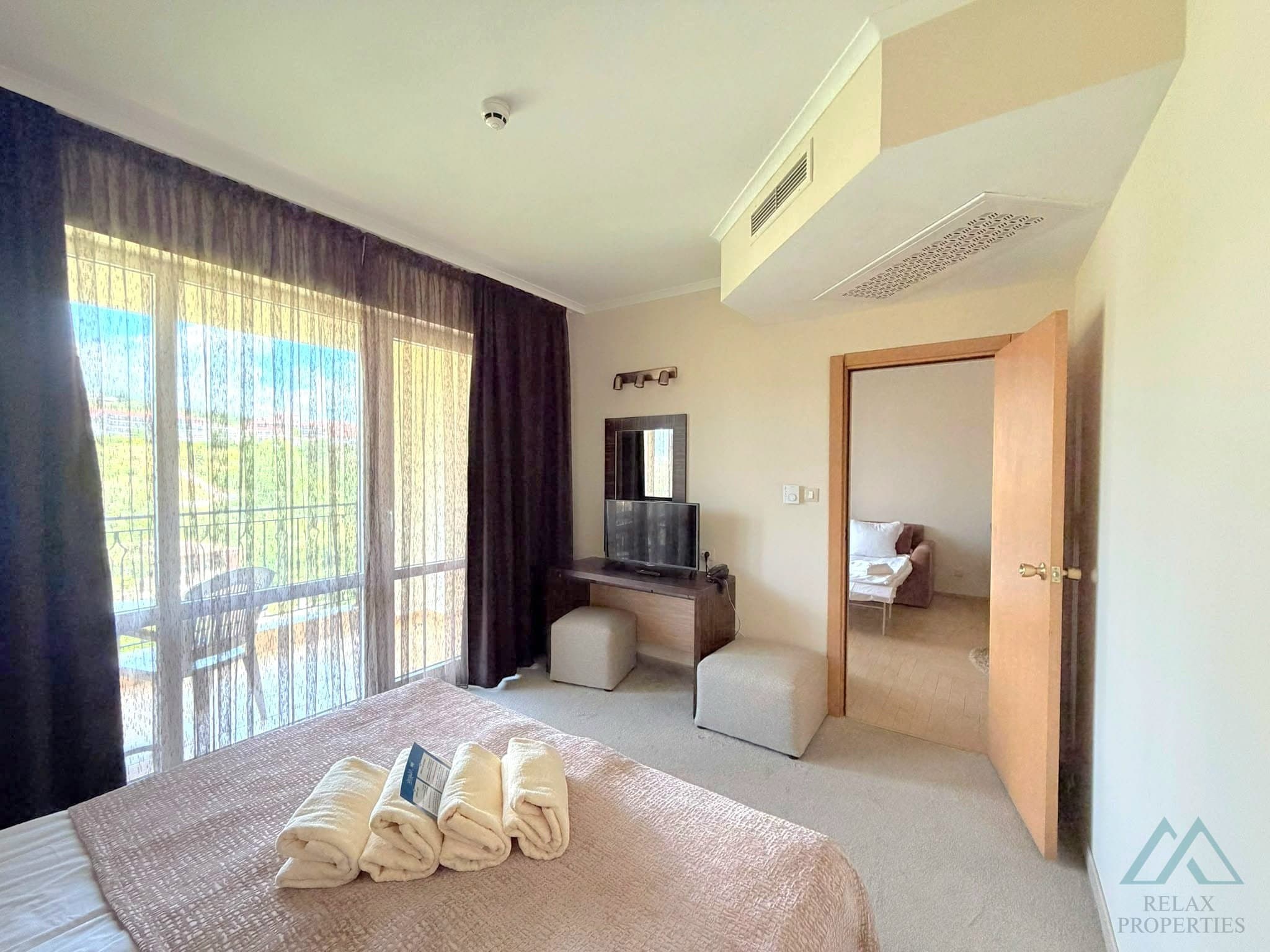 Skvělá cena! 2+kk apartmán v první linii u moře, luxusní DIT Majestic Beach Resort, Slunečné pobřeží - 5