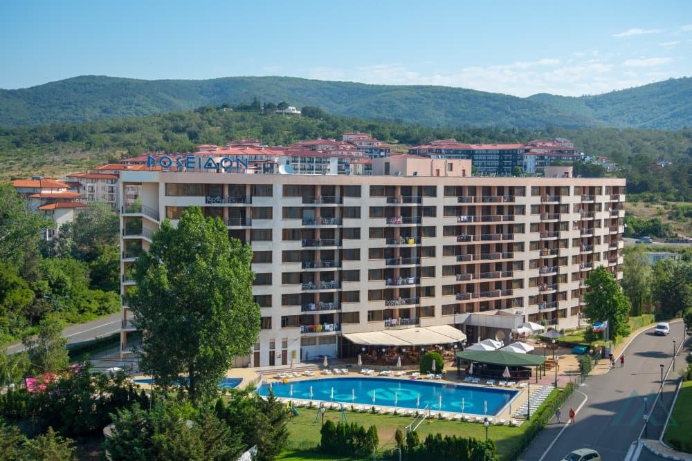 apartmán 2+kk s výhledem na bazén, 200 m od pláže - Poseidon, Slunečné pobřeží - 1