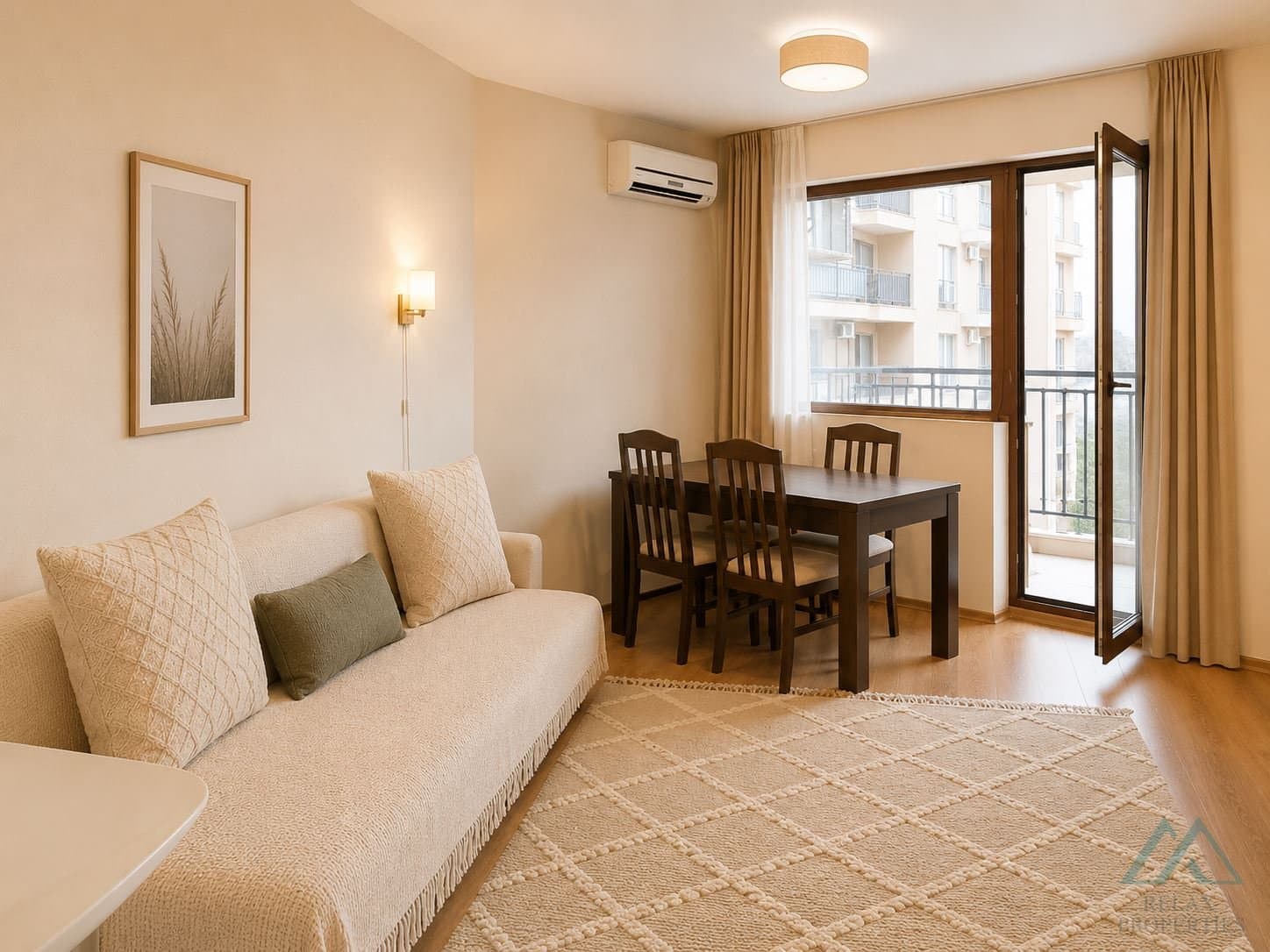 Zařízený apartmán 2+kk s výhledem na bazén v centru Slunečného pobřeží - 5