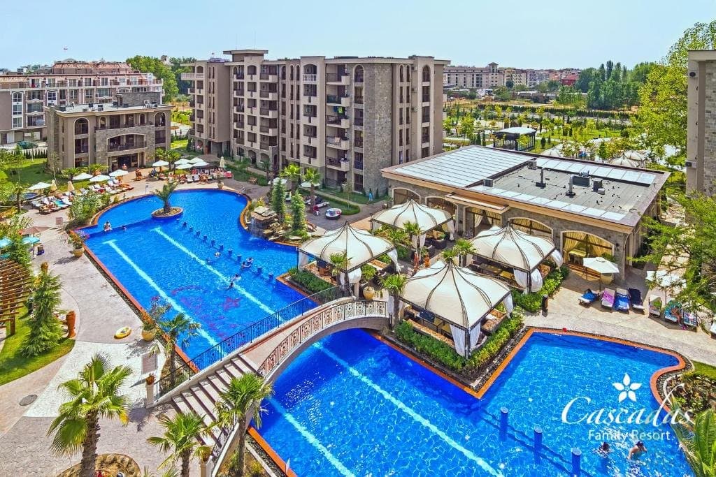 Apartmán v rodinném komplexu Cascadas Family Resort, 500 m od moře, Slunečné pobřeží - 1